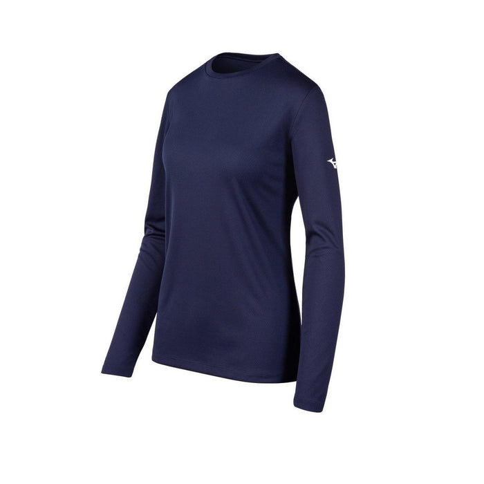 Mizuno Women's Long Sleeve T-Shirt: 530044 Apparel Mizuno Small Navy 