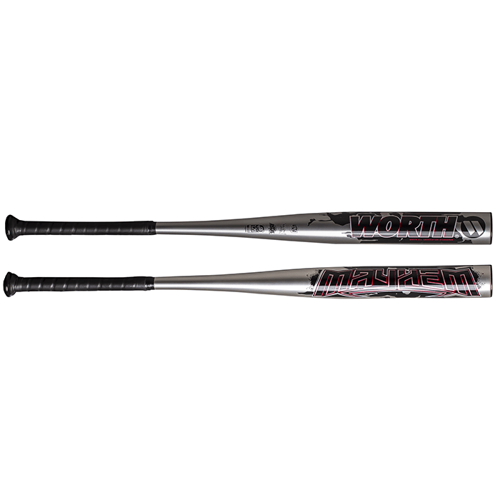 2023 Worth Mayhem Alloy All Association Slowpitch Softball Bat: WMHC3A Bats Worth 